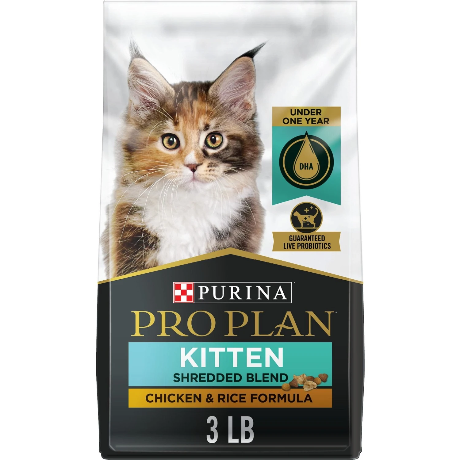 Purina Pro Plan Kitten Shredded Blend Chicken & Rice Formula Dry Cat Food 1 Purina Pro Plan Kitten Shredded Blend Chicken & Rice Formula Dry Cat Food
