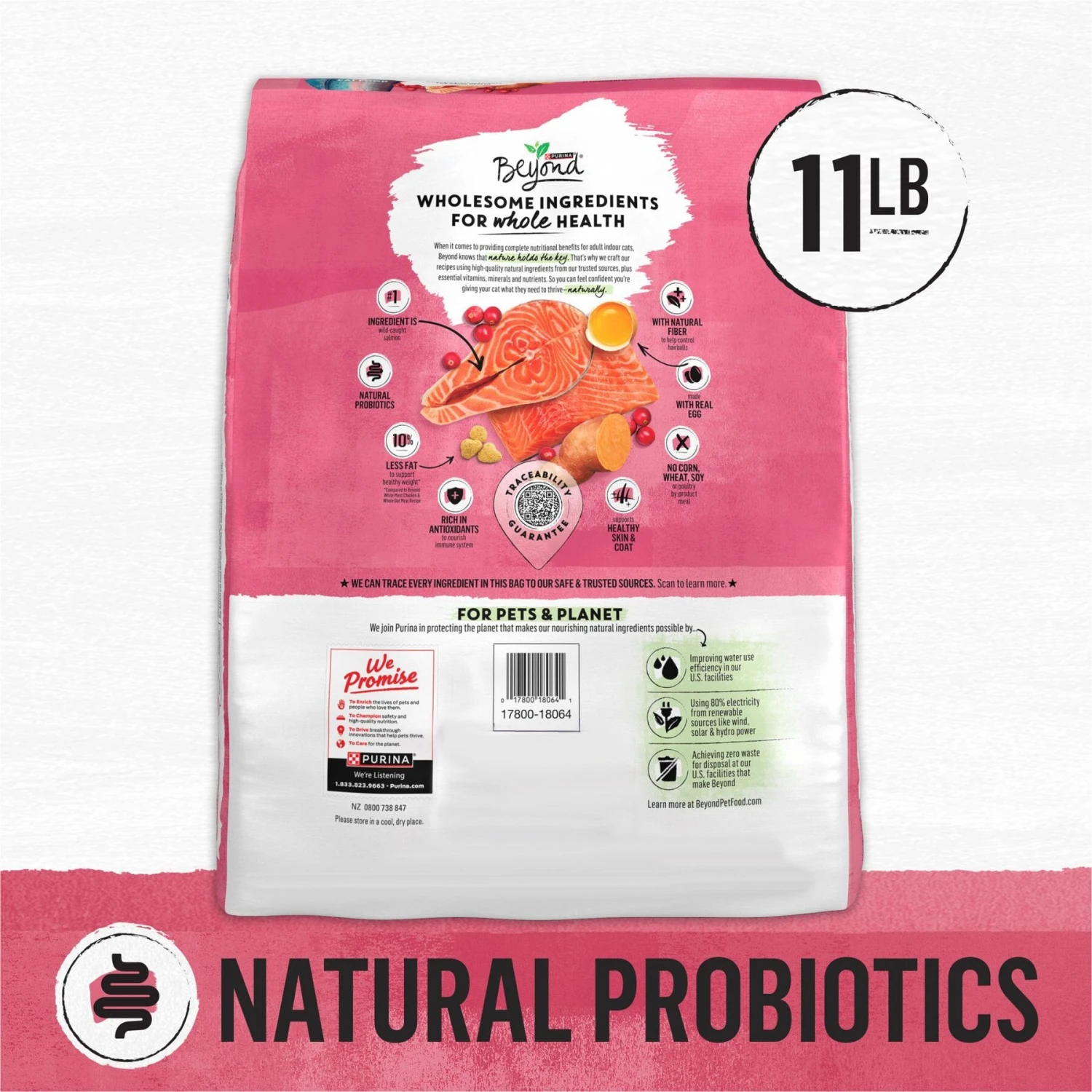 Purina Beyond Simply Indoor Wild-Caught Salmon, Egg & Sweet Potato Recipe Grain-Free Dry Cat Food 2 Purina Beyond Simply Indoor Wild-Caught Salmon, Egg & Sweet Potato Recipe Grain-Free Dry Cat Food - Image 2
