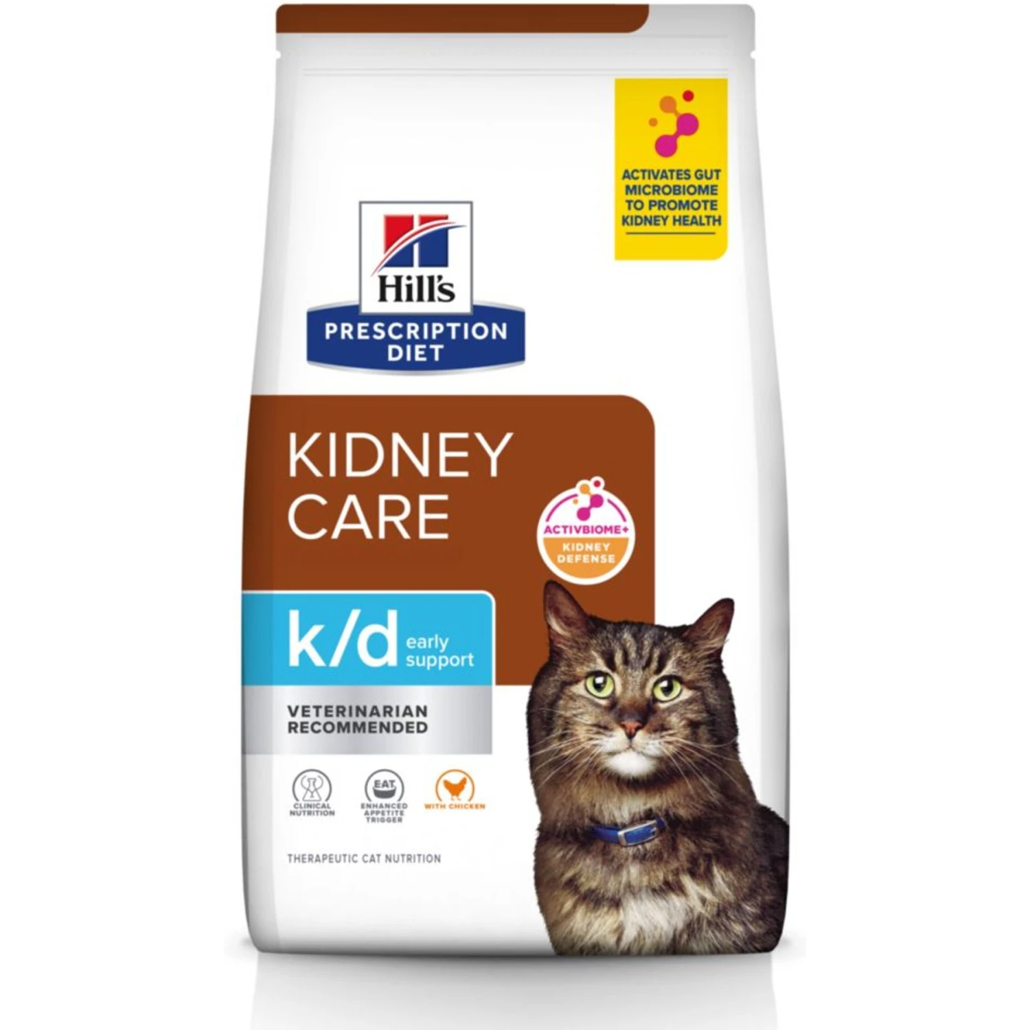 Hill's Prescription Diet K/d Kidney Care Early Support With Chicken Dry Cat Food 1 Hill's Prescription Diet K/d Kidney Care Early Support With Chicken Dry Cat Food