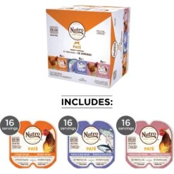 Nutro Perfect Portions Grain-Free Variety Pack Chicken, Salmon & Tuna, Chicken & Liver Pate Recipe Adult Wet Cat Food Trays 12 Nutro Perfect Portions Grain-Free Variety Pack Chicken, Salmon & Tuna, Chicken & Liver Pate Recipe Adult Wet Cat Food Trays -Wellness Sales 148864 PT3. AC SS1800 V1702678347