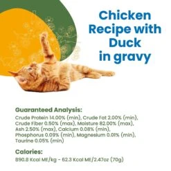 Almo Nature HQS Complete Chicken With Duck Grain-Free Canned Cat Food -Wellness Sales 150643 PT4. AC SS1800 V1632848821
