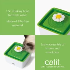 Catit Mini Flower Plastic Cat Fountain -Wellness Sales 151264 PT2. AC SS1800 V1628018520