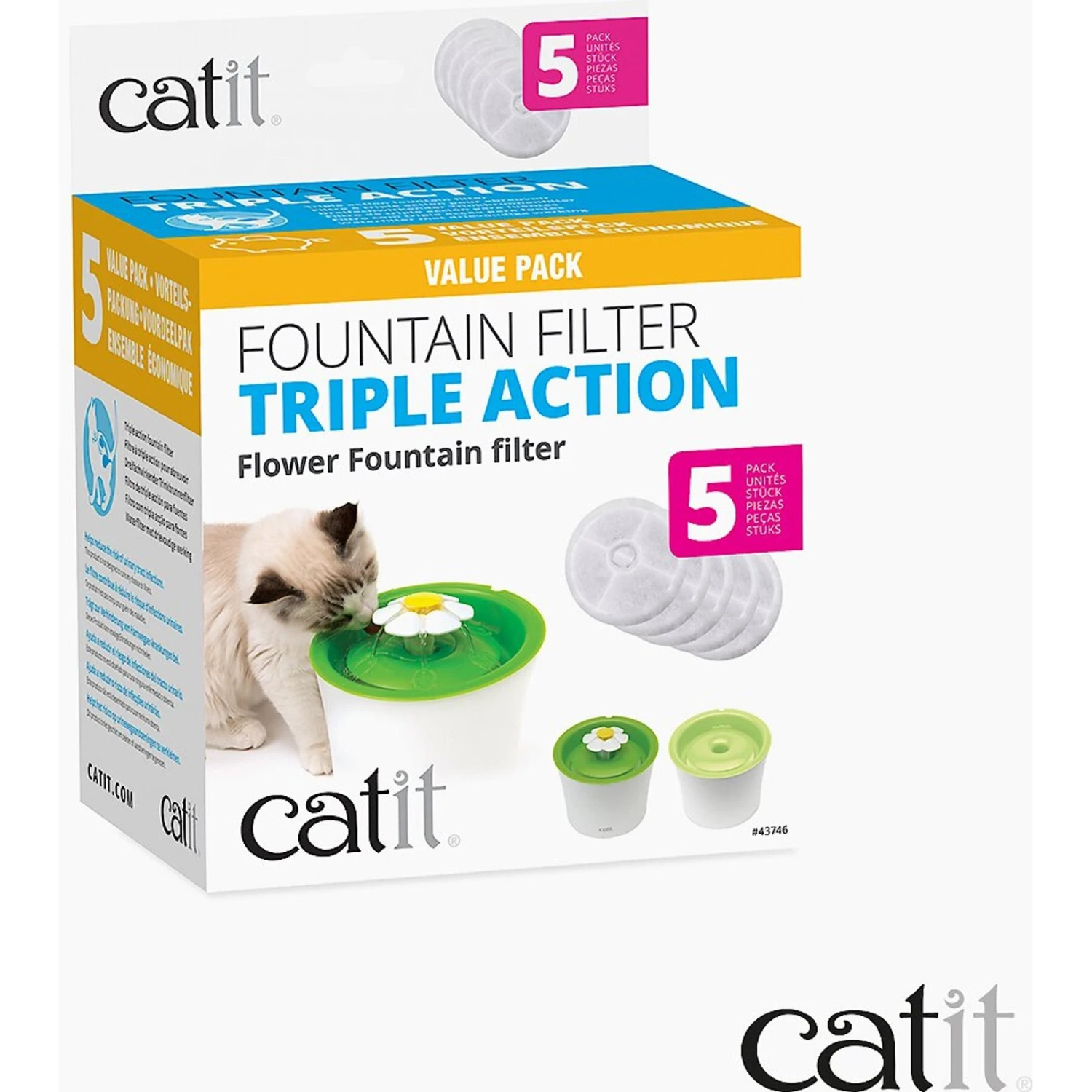 Catit Triple Action Pet Fountain Filter 6 Catit Triple Action Pet Fountain Filter - Image 6