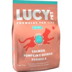 Lucy Pet Products Formulas For Life Salmon, Pumpkin & Quinoa Formula Grain-Free Dry Cat Food