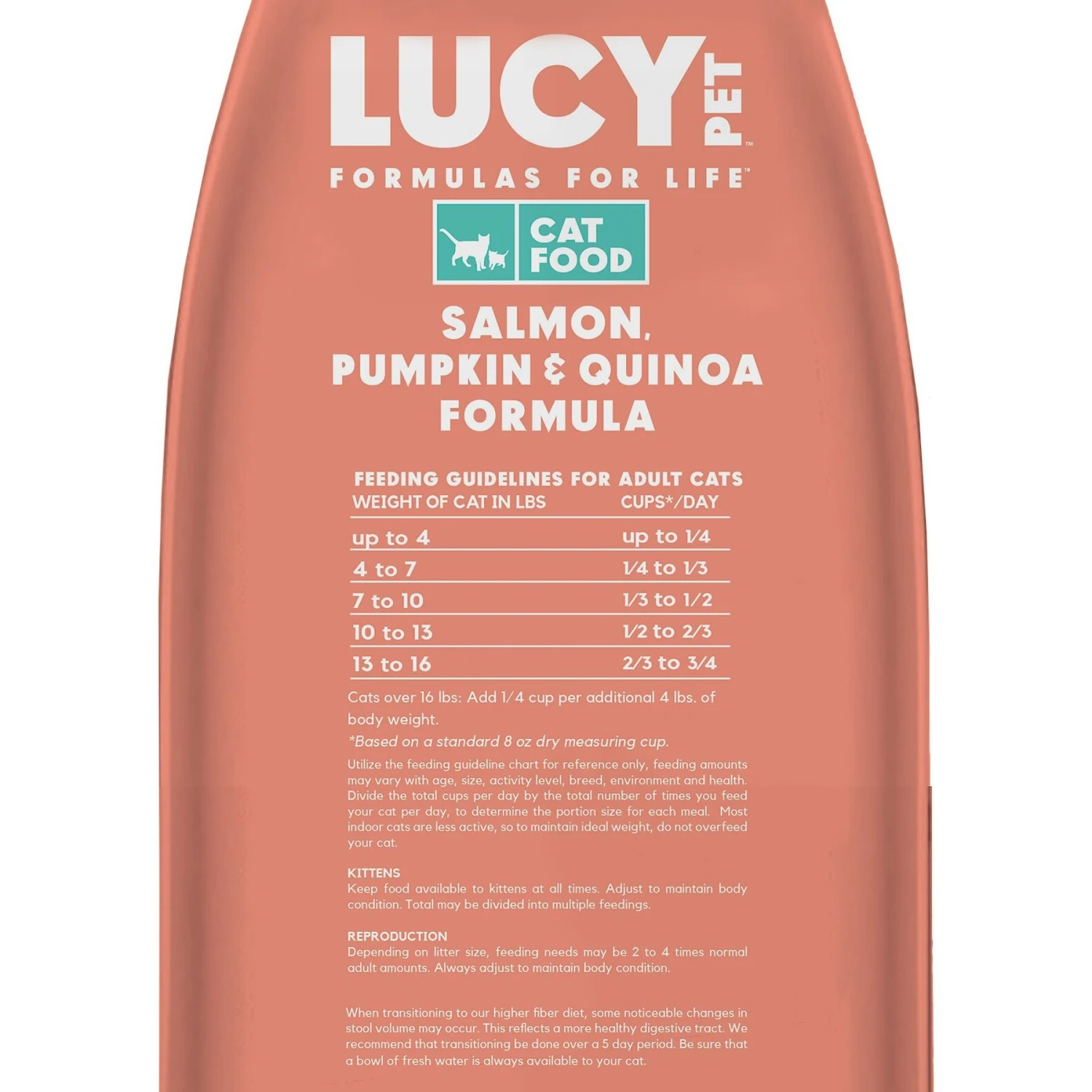 Lucy Pet Products Formulas For Life Salmon, Pumpkin & Quinoa Formula Grain-Free Dry Cat Food 8 Lucy Pet Products Formulas For Life Salmon, Pumpkin & Quinoa Formula Grain-Free Dry Cat Food - Image 8