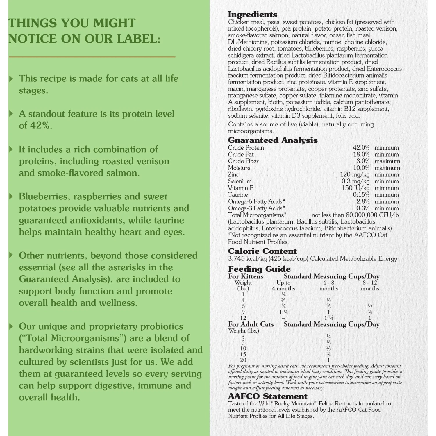 Taste Of The Wild Rocky Mountain Roasted Venison & Smoke-Flavored Salmon Grain-Free Dry Cat Food 3 Taste Of The Wild Rocky Mountain Roasted Venison & Smoke-Flavored Salmon Grain-Free Dry Cat Food - Image 3