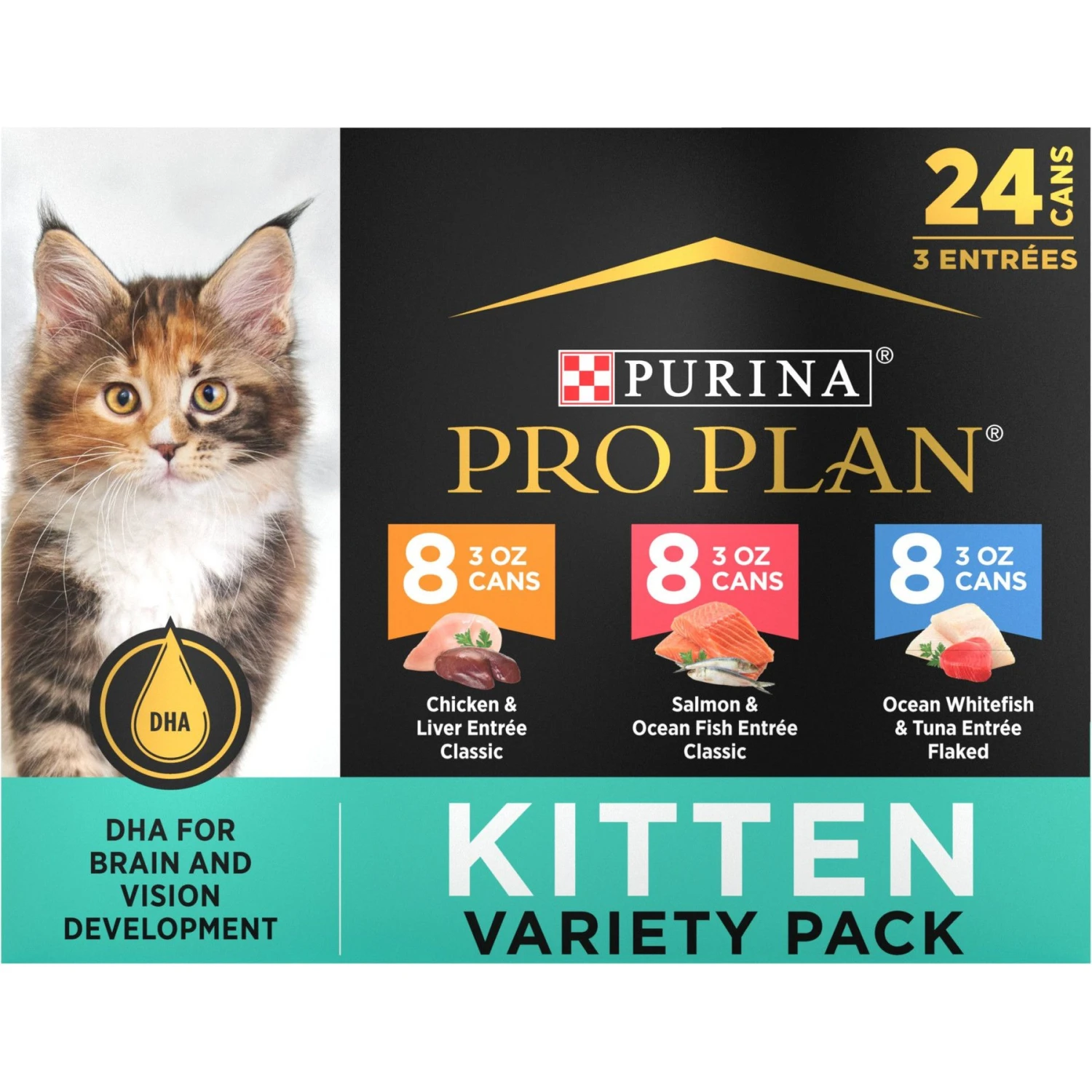 Purina Pro Plan Focus Kitten Favorites Variety Pack Canned Cat Food 1 Purina Pro Plan Focus Kitten Favorites Variety Pack Canned Cat Food