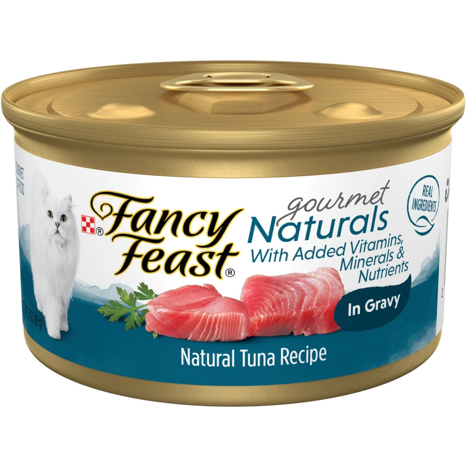 Fancy Feast Gourmet Naturals Tuna Recipe In Gravy Canned Cat Food 1 Fancy Feast Gourmet Naturals Tuna Recipe In Gravy Canned Cat Food