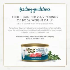 Fancy Feast Gourmet Naturals Tuna Recipe In Gravy Canned Cat Food 16 Fancy Feast Gourmet Naturals Tuna Recipe In Gravy Canned Cat Food -Wellness Sales 155539 PT7. AC SS1800 V1677102920