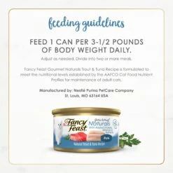 Fancy Feast Gourmet Naturals Trout & Tuna Recipe Pate Canned Cat Food, 3-oz, Case Of 12 -Wellness Sales 155547 PT7. AC SS1800 V1677102857
