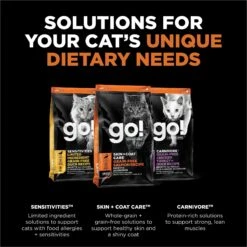 Go! Solutions Skin + Coat Care Grain-Free Salmon Recipe Dry Cat Food 13 Go! Solutions Skin + Coat Care Grain-Free Salmon Recipe Dry Cat Food -Wellness Sales 157019 PT4. AC SS1800 V1638834409