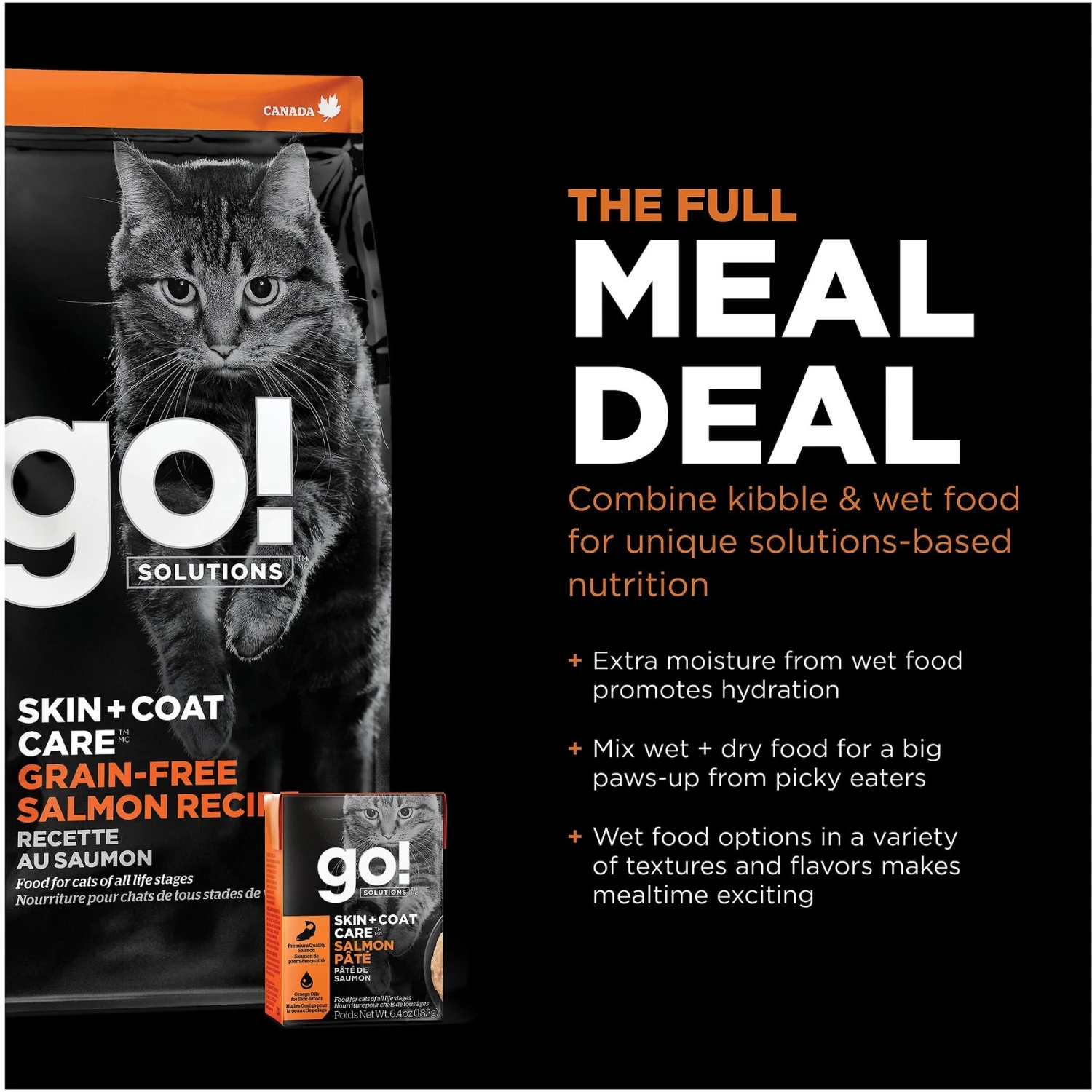 Go! Solutions Skin + Coat Care Grain-Free Salmon Recipe Dry Cat Food 6 Go! Solutions Skin + Coat Care Grain-Free Salmon Recipe Dry Cat Food - Image 6