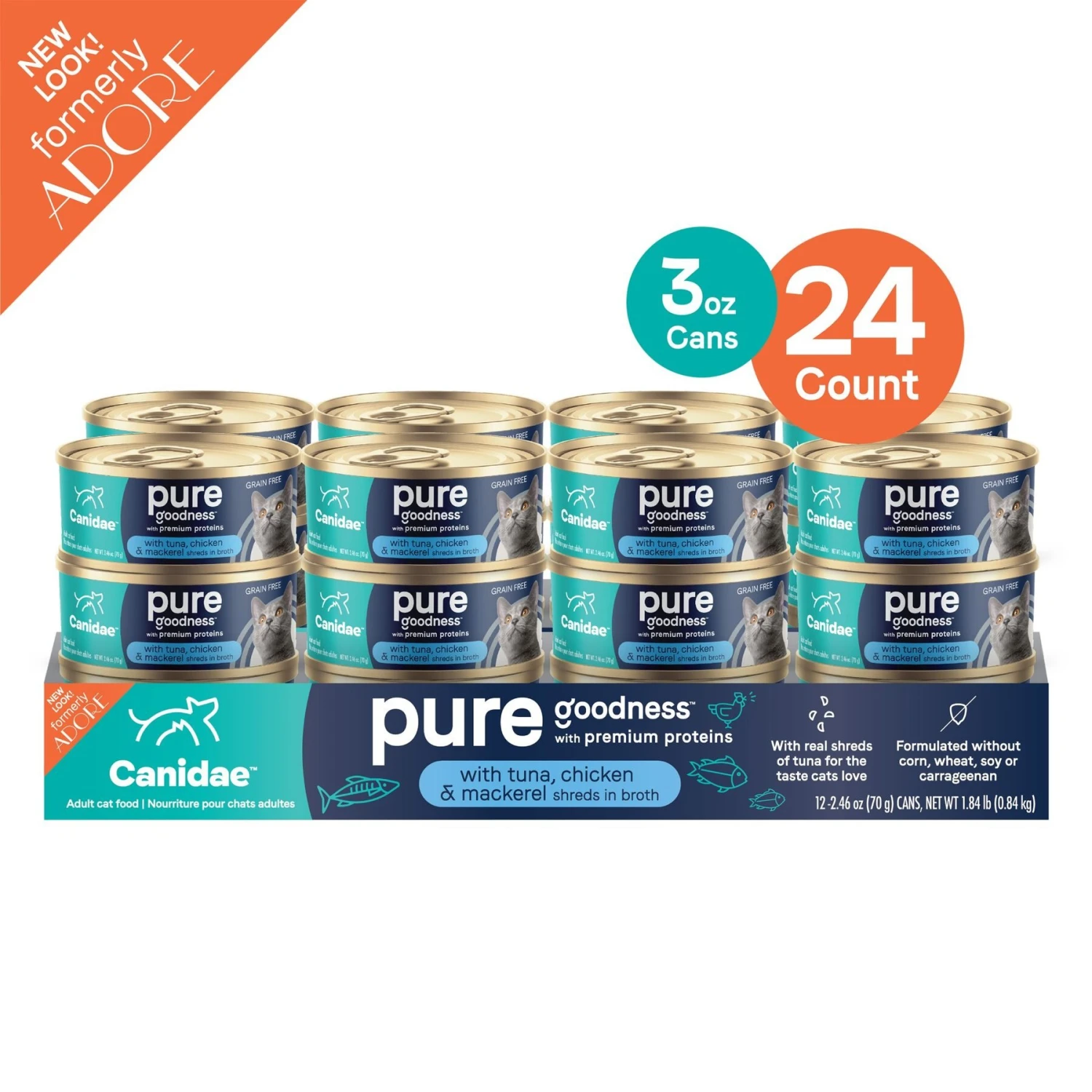 CANIDAE Adore Grain-Free Tuna, Chicken & Mackerel In Broth Canned Cat Food 3 CANIDAE Adore Grain-Free Tuna, Chicken & Mackerel In Broth Canned Cat Food - Image 3