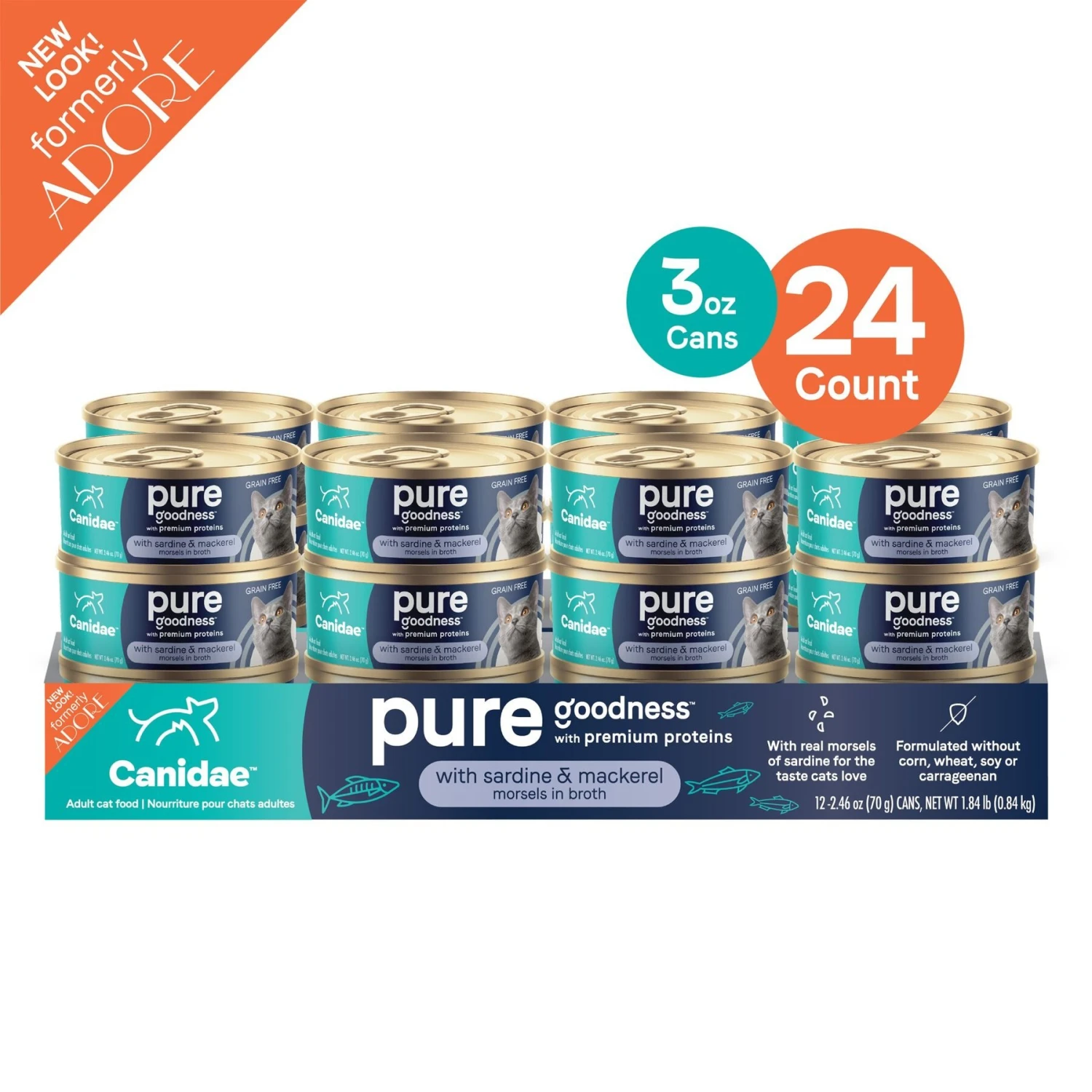 CANIDAE Adore Grain-Free Sardine & Mackerel In Broth Canned Cat Food 3 CANIDAE Adore Grain-Free Sardine & Mackerel In Broth Canned Cat Food - Image 3