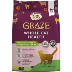 Wishbone Graze New Zealand Beef & Lamb Grain-Free Complete Cat Health Dry Cat Food