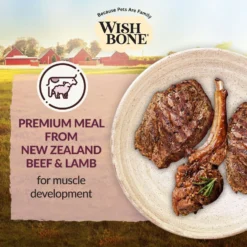 Wishbone Graze New Zealand Beef & Lamb Grain-Free Complete Cat Health Dry Cat Food -Wellness Sales 157491 PT2. AC SS1800 V1702503577