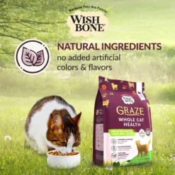 Wishbone Graze New Zealand Beef & Lamb Grain-Free Complete Cat Health Dry Cat Food -Wellness Sales 157491 PT6. AC SS1800 V1702503577