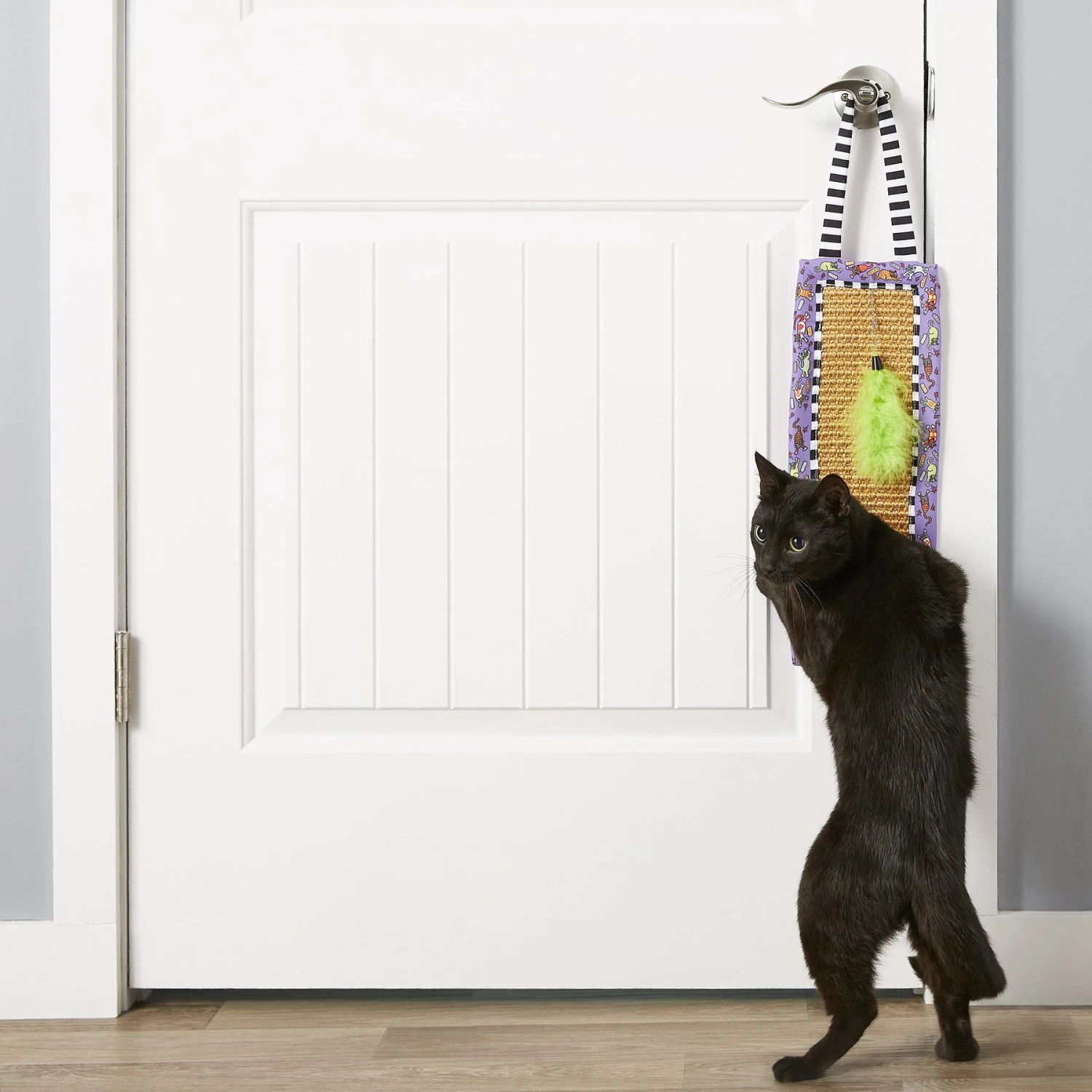 Fat Cat Scratchy Mat Doorknob Hanger Cat Toy 2 Fat Cat Scratchy Mat Doorknob Hanger Cat Toy - Image 2