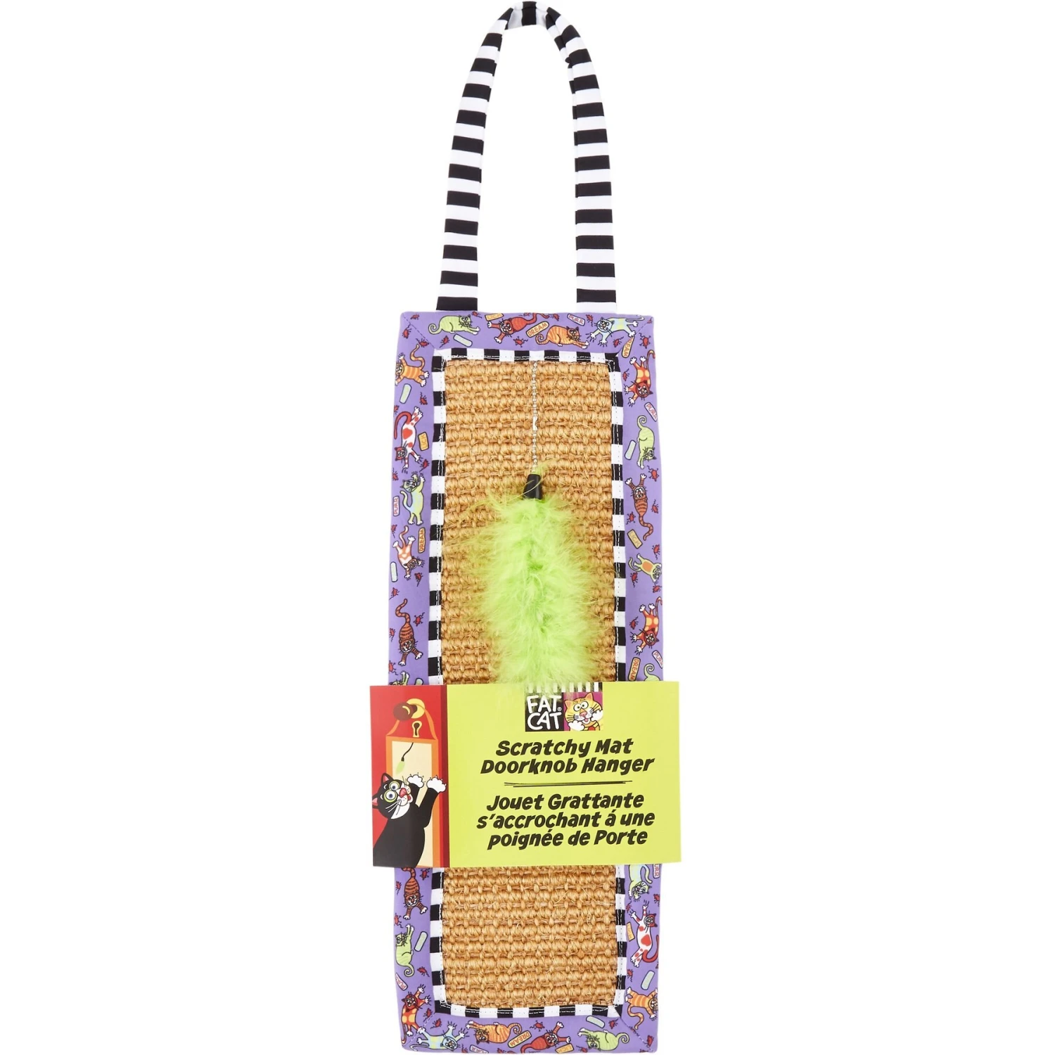 Fat Cat Scratchy Mat Doorknob Hanger Cat Toy 4 Fat Cat Scratchy Mat Doorknob Hanger Cat Toy - Image 4