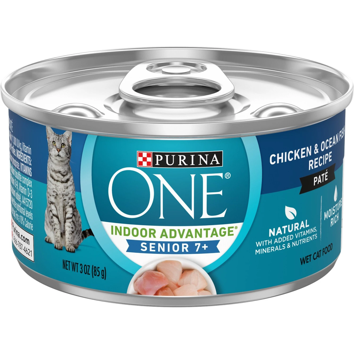 Purina ONE Indoor Advantage 7+ Chicken & Ocean Fish Recipe Pate Wet Cat Food 1 Purina ONE Indoor Advantage 7+ Chicken & Ocean Fish Recipe Pate Wet Cat Food