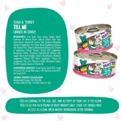 BFF OMG Tell Me! Tuna & Turkey Flavor Wet Canned Cat Food -Wellness Sales 182255 PT6. AC SS1800 V1647907012