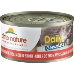 Almo Nature Daily Complete Tuna Dinner With Salmon In Broth Canned Cat Food