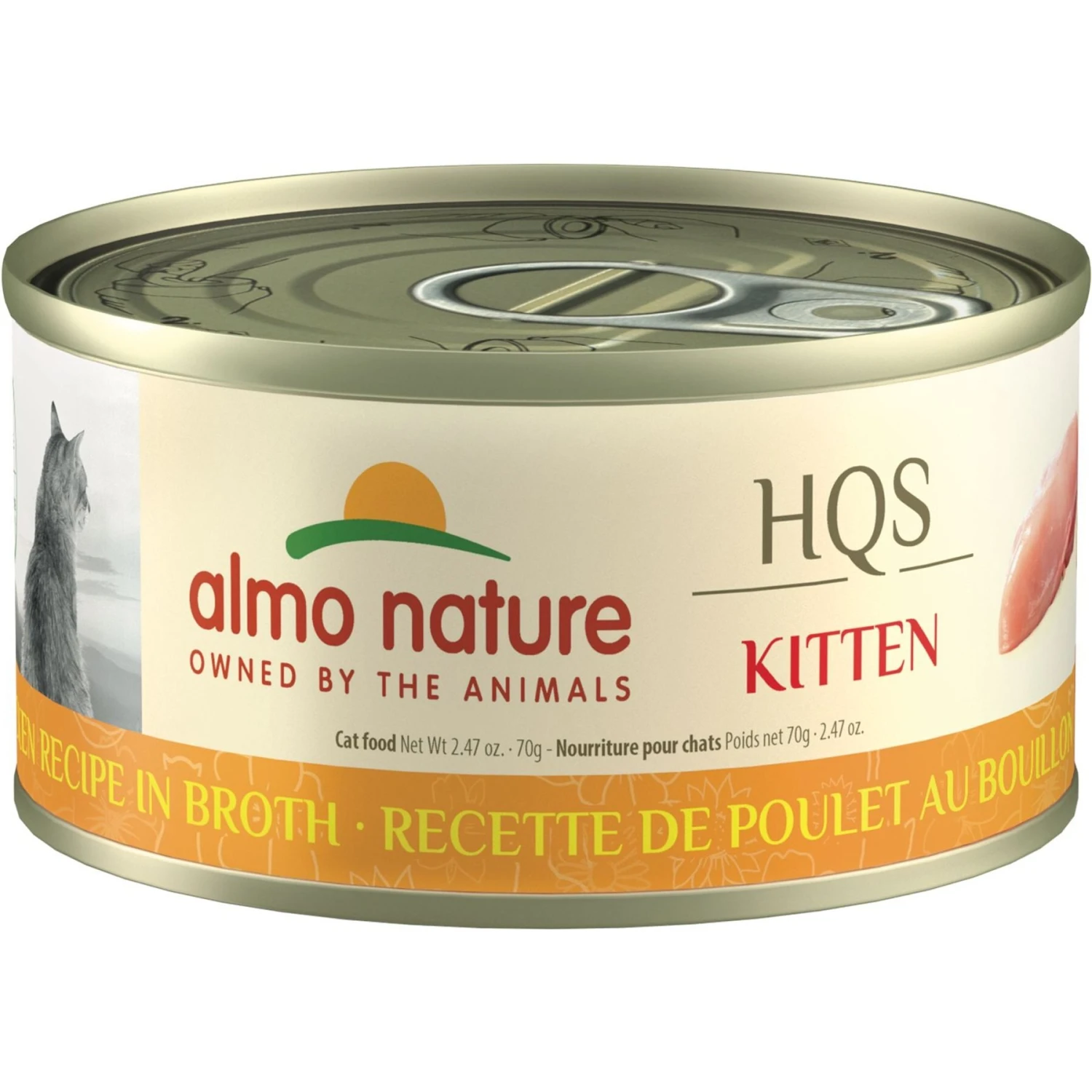 Almo Nature HQS Natural Chicken Recipe Kitten Canned Cat Food 1 Almo Nature HQS Natural Chicken Recipe Kitten Canned Cat Food