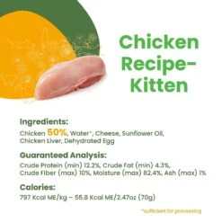 Almo Nature HQS Natural Chicken Recipe Kitten Canned Cat Food 7 Almo Nature HQS Natural Chicken Recipe Kitten Canned Cat Food -Wellness Sales 182893 PT4. AC SS1800 V1632848491