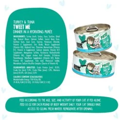 BFF Play Pate Lovers Turkey & Tuna Tweet Me Wet Cat Food -Wellness Sales 192272 PT6. AC SS1800 V1649731297