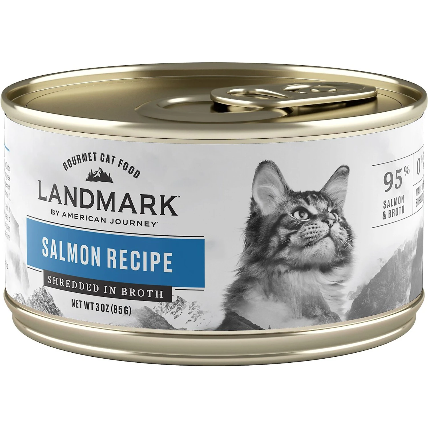 American Journey Landmark Salmon Recipe In Broth Grain-Free Canned Cat Food, 3-oz, Case Of 12 1 American Journey Landmark Salmon Recipe In Broth Grain-Free Canned Cat Food, 3-oz, Case Of 12