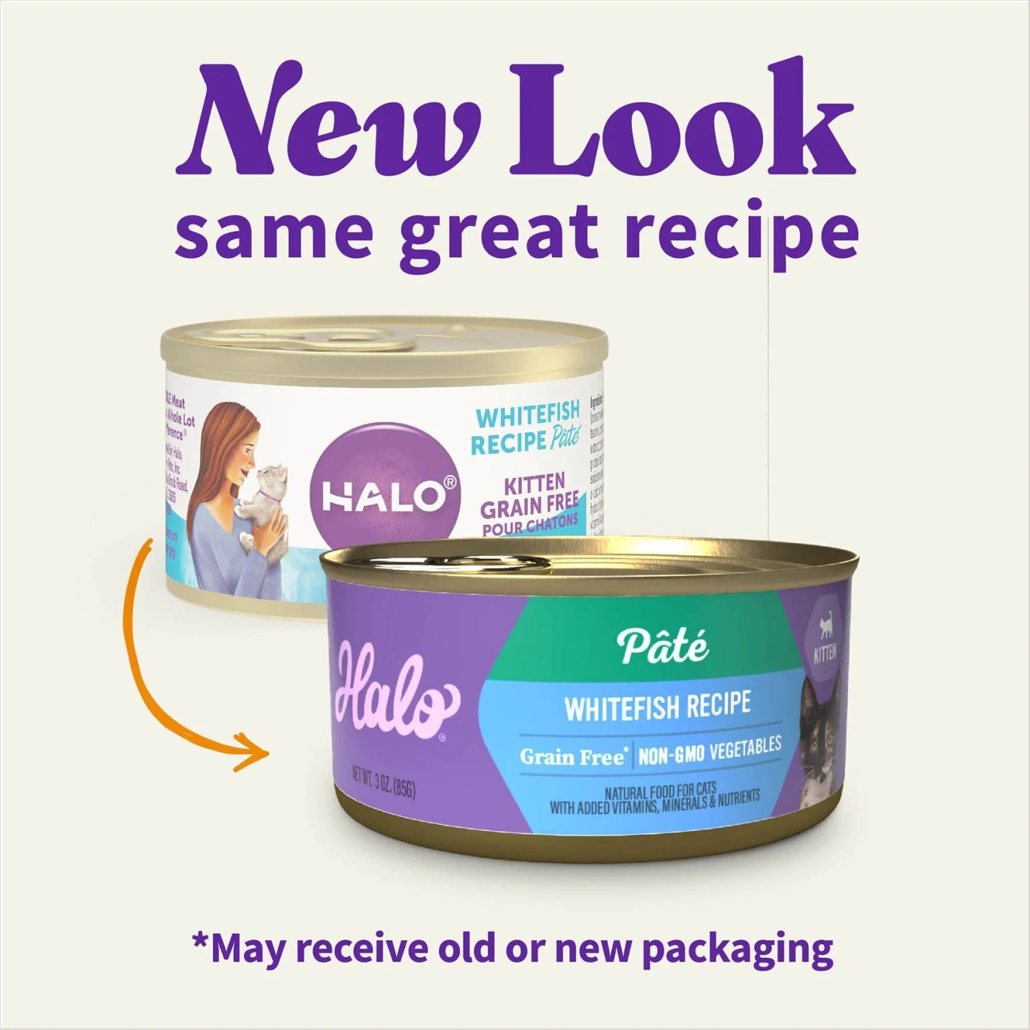 Halo Whitefish Recipe With Real Whole Whitefish Pate Grain-Free Wet Kitten Food 2 Halo Whitefish Recipe With Real Whole Whitefish Pate Grain-Free Wet Kitten Food - Image 2