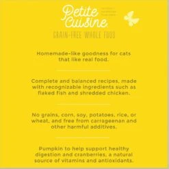 Petite Cuisine Baby Bluebell's Chicken & Pumpkin Entrée In Broth Grain-Free Wet Cat Food, 2.8-oz Can, Case Of 24 12 Petite Cuisine Baby Bluebell's Chicken & Pumpkin Entrée In Broth Grain-Free Wet Cat Food, 2.8-oz Can, Case Of 24 -Wellness Sales 200540 PT4. AC SS1800 V1571282017