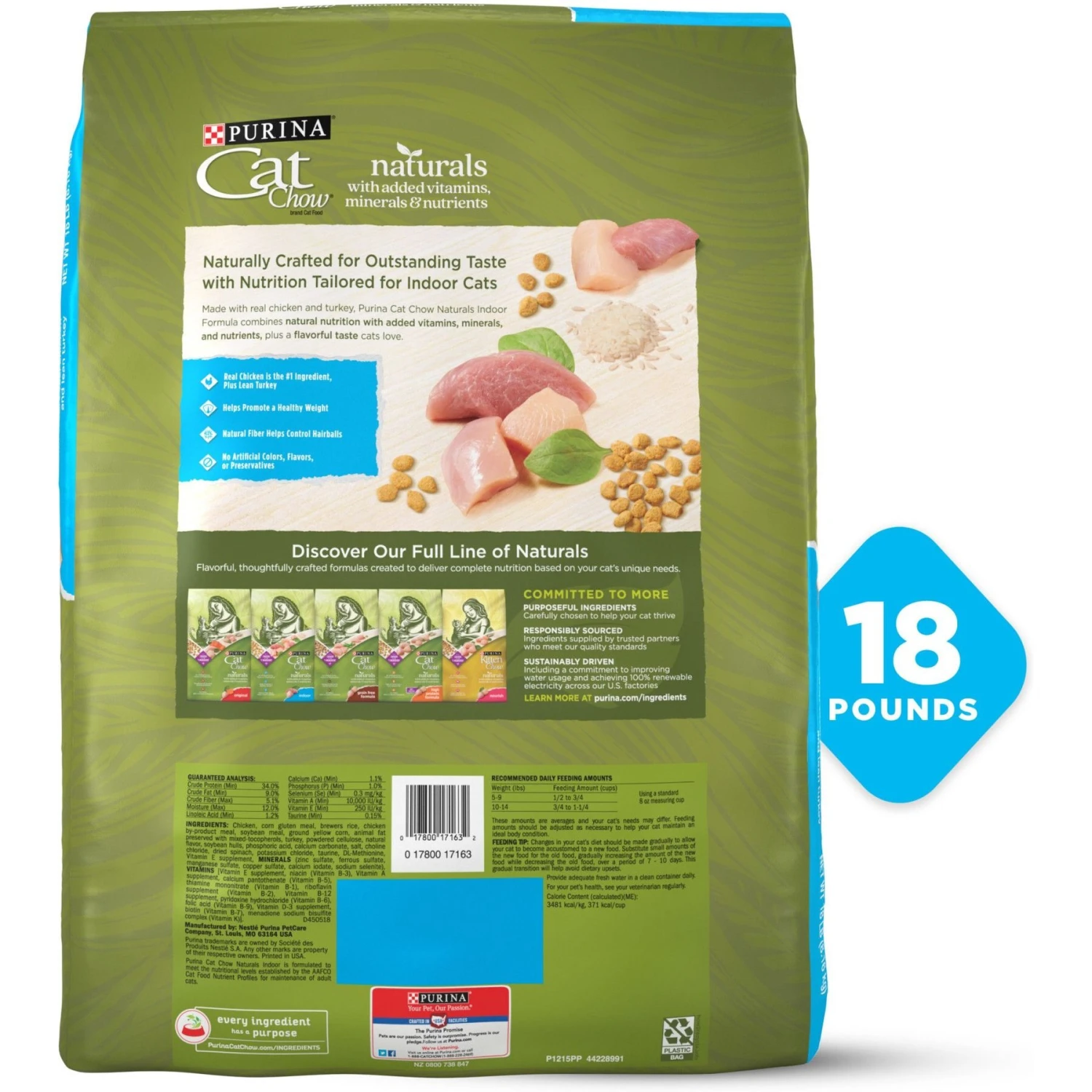 Cat Chow Naturals Indoor With Real Chicken & Turkey Dry Cat Food 2 Cat Chow Naturals Indoor With Real Chicken & Turkey Dry Cat Food - Image 2