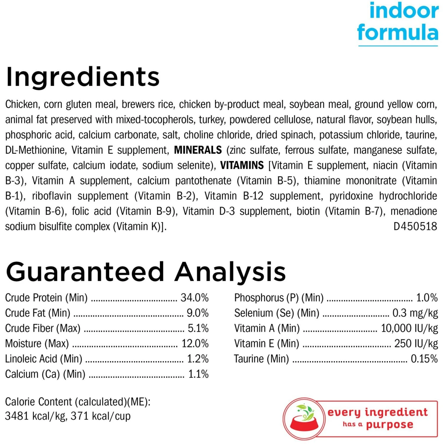 Cat Chow Naturals Indoor With Real Chicken & Turkey Dry Cat Food 5 Cat Chow Naturals Indoor With Real Chicken & Turkey Dry Cat Food - Image 5