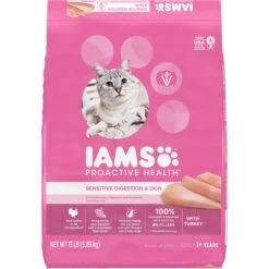 Iams Proactive Health Sensitive Digestion & Skin Turkey Dry Cat Food