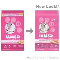 Iams Proactive Health Sensitive Digestion & Skin Turkey Dry Cat Food -Wellness Sales 213075 PT2. AC SS1800 V1609947862