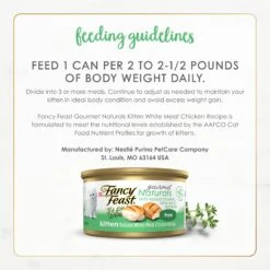 Fancy Feast Gourmet Naturals White Meat Chicken Recipe Grain-Free Pate Kitten Canned Cat Food, 3-oz Can, Case Of 12 16 Fancy Feast Gourmet Naturals White Meat Chicken Recipe Grain-Free Pate Kitten Canned Cat Food, 3-oz Can, Case Of 12 -Wellness Sales 214807 PT7. AC SS1800 V1677102400