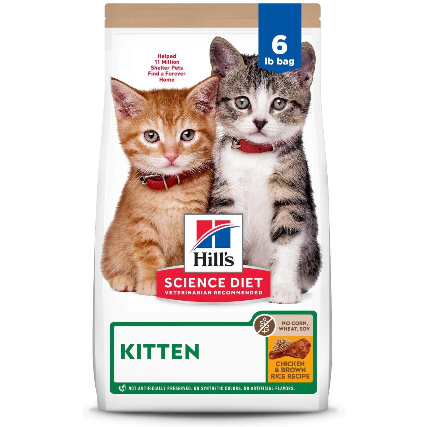 Hill's Science Diet Kitten Chicken & Brown Rice Recipe Dry Cat Food 1 Hill's Science Diet Kitten Chicken & Brown Rice Recipe Dry Cat Food