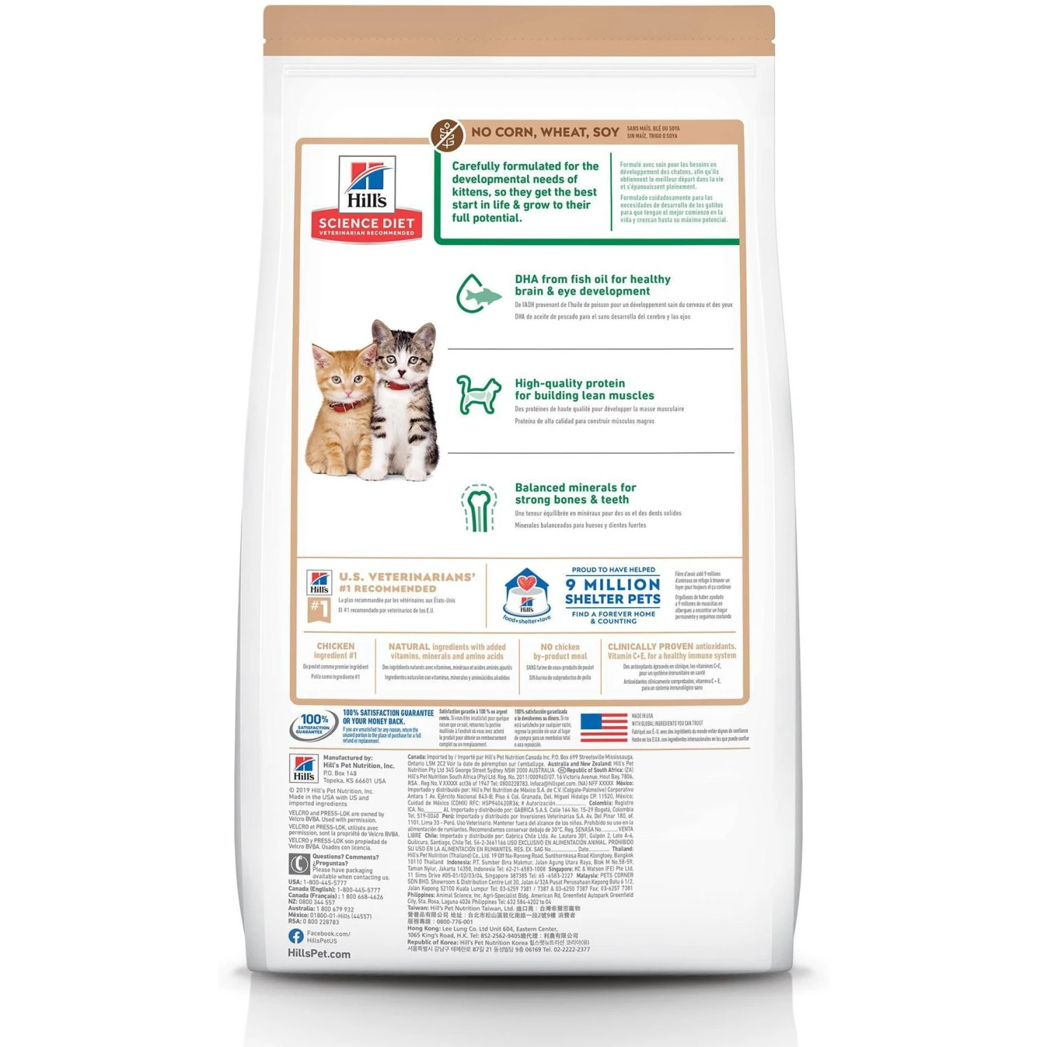 Hill's Science Diet Kitten Chicken & Brown Rice Recipe Dry Cat Food 2 Hill's Science Diet Kitten Chicken & Brown Rice Recipe Dry Cat Food - Image 2