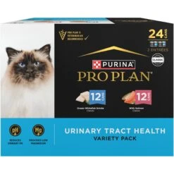Purina Pro Plan Focus Urinary Tract Health Seafood Favorites Variety Pack Canned Cat Food, 3-oz Can, Case Of 24