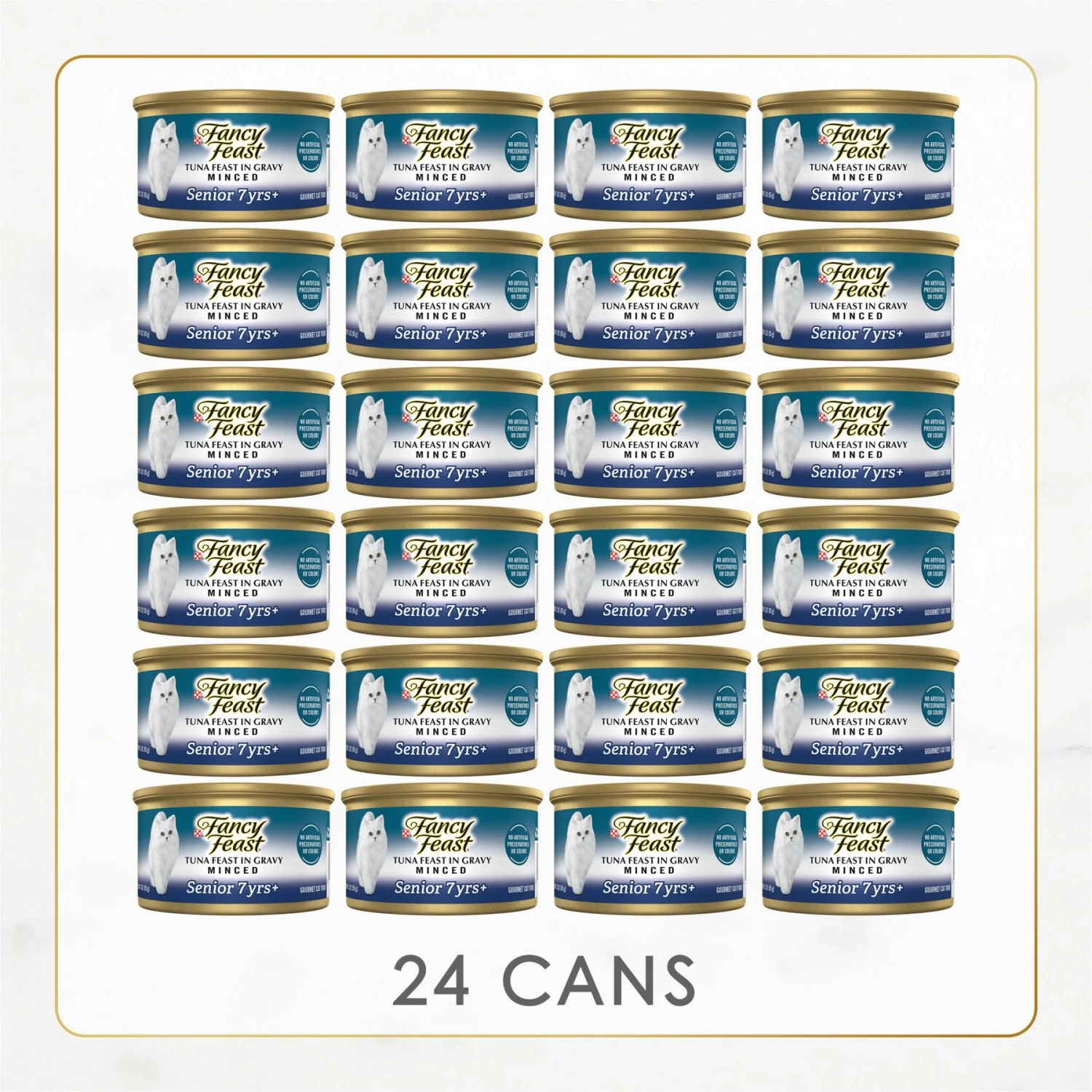 Fancy Feast Tuna Feast In Gravy Minced Senior 7+ Canned Cat Food, 3-oz Can, Case Of 24 2 Fancy Feast Tuna Feast In Gravy Minced Senior 7+ Canned Cat Food, 3-oz Can, Case Of 24 - Image 2