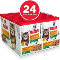 Hill's Science Diet Kitten Tender Chicken Recipe Cat Food, 2.8-oz Pouch, Case Of 24 11 Hill's Science Diet Kitten Tender Chicken Recipe Cat Food, 2.8-oz Pouch, Case Of 24 -Wellness Sales 218059 PT2. AC SS1800 V1581441008