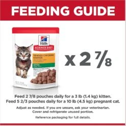 Hill's Science Diet Kitten Tender Chicken Recipe Cat Food, 2.8-oz Pouch, Case Of 24 16 Hill's Science Diet Kitten Tender Chicken Recipe Cat Food, 2.8-oz Pouch, Case Of 24 -Wellness Sales 218059 PT7. AC SS1800 V1598156476
