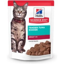 Hill's Science Diet Adult Tender Tuna Recipe Cat Food, 2.8-oz Pouch, Case Of 24