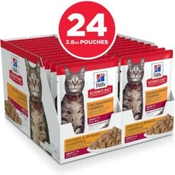 Hill's Science Diet Adult Chicken & Spinach Casserole Recipe Cat Food, 2.8-oz Pouch, Case Of 24 11 Hill's Science Diet Adult Chicken & Spinach Casserole Recipe Cat Food, 2.8-oz Pouch, Case Of 24 -Wellness Sales 218067 PT2. AC SS1800 V1581441179