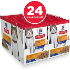 Hill's Science Diet Adult 7+ Tender Chicken Recipe Cat Food, 2.8-oz Pouch, Case Of 24 11 Hill's Science Diet Adult 7+ Tender Chicken Recipe Cat Food, 2.8-oz Pouch, Case Of 24 -Wellness Sales 218071 PT2. AC SS1800 V1581441192