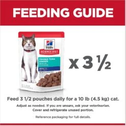 Hill's Science Diet Adult 7+ Tender Tuna Recipe Cat Food, 2.8-oz Pouch, Case Of 24 16 Hill's Science Diet Adult 7+ Tender Tuna Recipe Cat Food, 2.8-oz Pouch, Case Of 24 -Wellness Sales 218073 PT7. AC SS1800 V1598145976