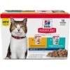 Hill's Science Diet Adult 7+ Tender Dinner Variety Pack Cat Food, 2.8-oz Pouch, Case Of 12