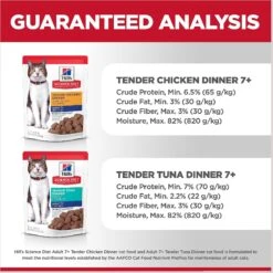 Hill's Science Diet Adult 7+ Tender Dinner Variety Pack Cat Food, 2.8-oz Pouch, Case Of 12 15 Hill's Science Diet Adult 7+ Tender Dinner Variety Pack Cat Food, 2.8-oz Pouch, Case Of 12 -Wellness Sales 218077 PT6. AC SS1800 V1598142088
