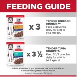 Hill's Science Diet Adult 7+ Tender Dinner Variety Pack Cat Food, 2.8-oz Pouch, Case Of 12 16 Hill's Science Diet Adult 7+ Tender Dinner Variety Pack Cat Food, 2.8-oz Pouch, Case Of 12 -Wellness Sales 218077 PT7. AC SS1800 V1598149882
